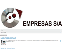 Tablet Screenshot of empresassa.com.br